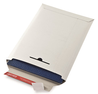 Opakovaně uzavíratelná kartonová obálka (bílá) 210x265x30mm