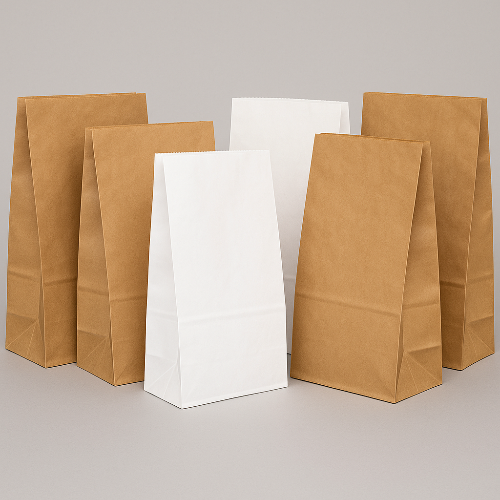 Papírové pytle s plochým dnem: Ideální řešení pro balení a přepravu sypkých produktů